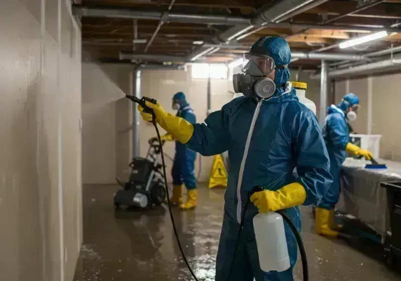 Basement Sanitization and Antimicrobial Treatment process in Helena Valley West Central, MT