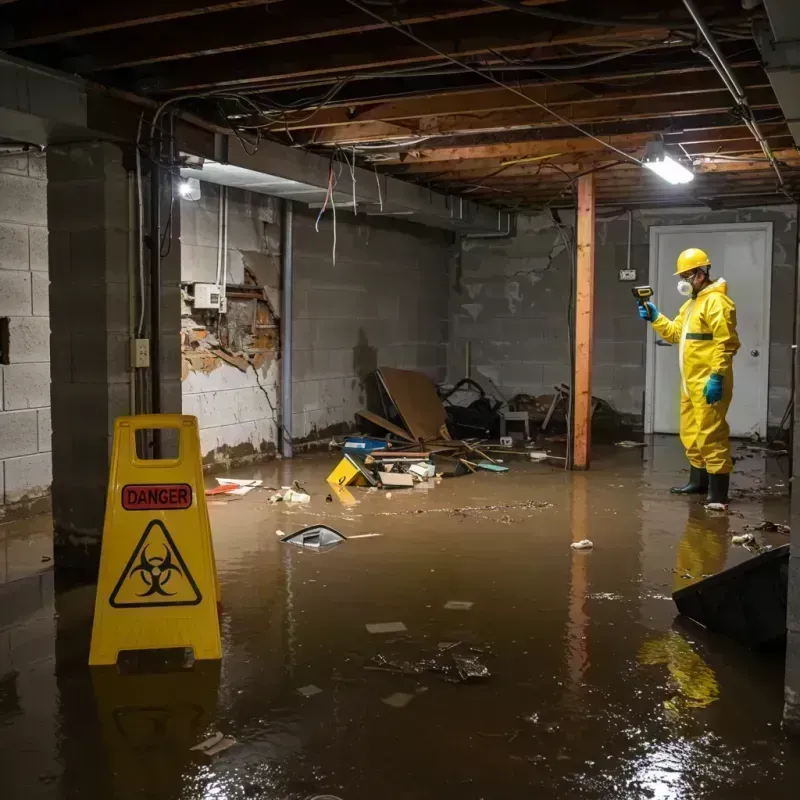 Flooded Basement Electrical Hazard in Helena Valley West Central, MT Property